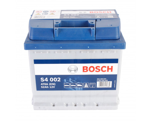 Акумулятор Bosch S4 52Ah 470A R