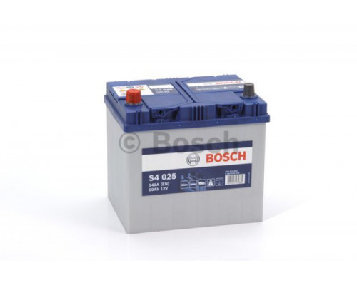 Акумулятор Bosch S40250 60Ah 540A L+