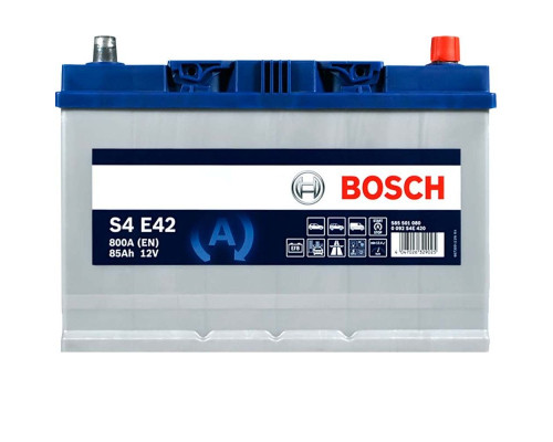 Акумулятор BOSCH EFB S4E420 85Ah 800A R+ Asia 