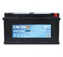 Акумулятор Deta AGM Start Stop 95Ah 850A R+