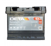 Акумулятор Deta Senator 3 Carbon Boost (DA530) 53Ah 540A R+