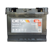 Акумулятор Deta Senator 3 Carbon Boost (DA640) 64Ah 640A R+