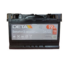 Акумулятор Deta Senator 3 Carbon Boost (DA722) 72Ah 720A R+
