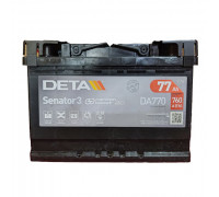 Акумулятор Deta Senator 3 Carbon Boost (DA770) 77Ah 760A R+
