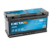 Акумулятор Deta AGM Start Stop 105Ah 950A R+