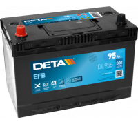 Акумулятор Deta EFB Start Stop asia (DL955) 95Ah 800A JL+