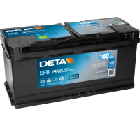 Акумулятор Deta EFB Start Stop (DL1000) 100Ah 900A R+