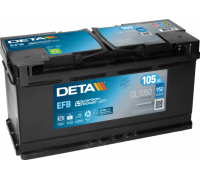 Акумулятор Deta EFB Start Stop (DL1050) 105Ah 950A R+
