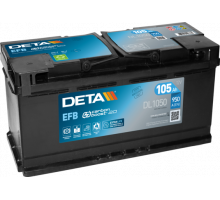 Акумулятор Deta EFB Start Stop (DL1050) 105Ah 950A R+