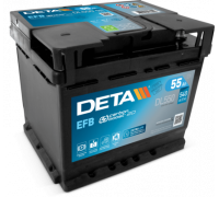 Акумулятор Deta EFB Start Stop (DL550) 55Ah 540A R+