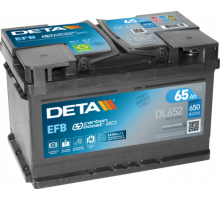 Акумулятор Deta EFB Start Stop (DL652) 65Ah 650A R+