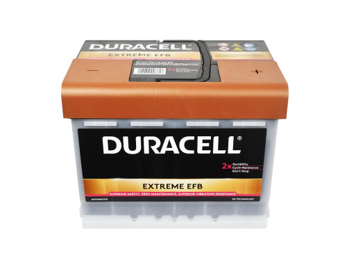 Акумулятор DURACELL EXTREME EFB Start Stop  65Ah 640A R+