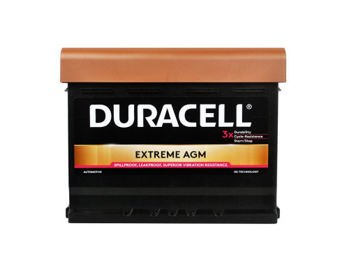 Акумулятор DURACELL EXTREME AGM Start Stop  60Ah 640A R+