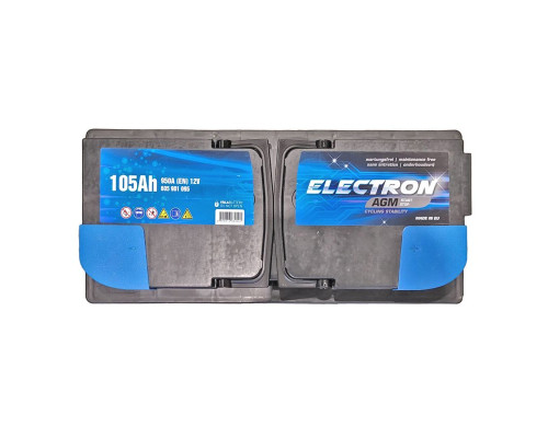 Акумулятор Electron AGM Start&Stop 105Ah 950A R+