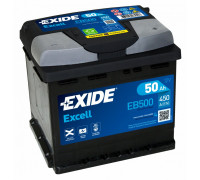 Акумулятор  Exide Excell EB500   50Ah 450A R+