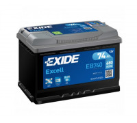 Акумулятор  Exide Excell  EB740  74Ah 680A R+