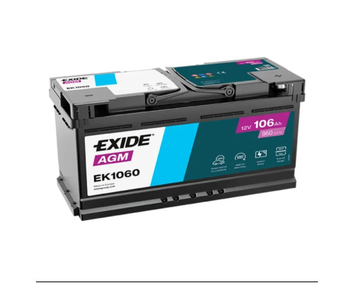 Акумулятор Exide AGM Start Stop 106Ah 8950A R+