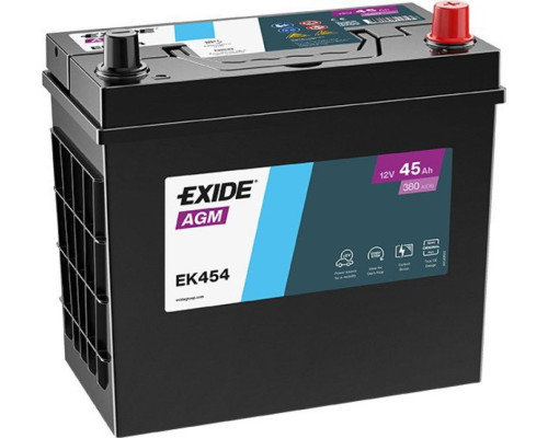 Акумулятор Exide EK454 AGM Start Stop 45Ah 380A R+