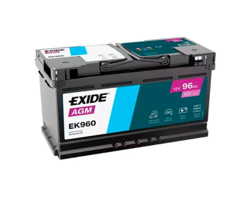 Акумулятор Exide AGM Start Stop 96Ah 850A R+