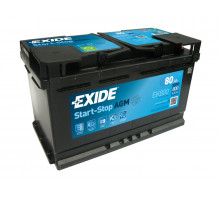 Акумулятор Exide AGM Start Stop 80Ah 800A R+