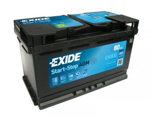 Акумулятор Exide AGM Start Stop 80Ah 800A R+
