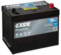 Акумулятор Exide 6CT-75 АзЕ Premium Asia  R+