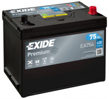 Акумулятор Exide 6CT-75 АзЕ Premium Asia  R+