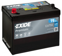 Акумулятор Exide 6CT-75 АзЕ Premium Asia  L+
