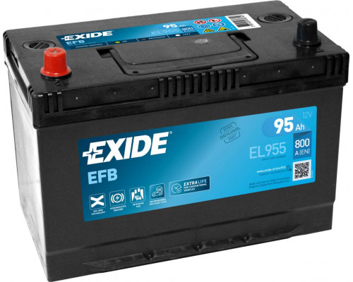 Акумулятор Exide EFB Start Stop asia (EL955) 95Ah 800A L+