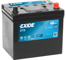 Акумулятор Exide EFB Start Stop asia (EL604) 60Ah 520A JR+