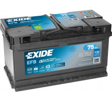 Акумулятор Exide EFB Start Stop (EL752) 75Ah 730A R+