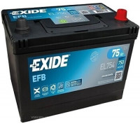 Акумулятор Exide EFB Start Stop asia (EL754) 75Ah 750A JR+
