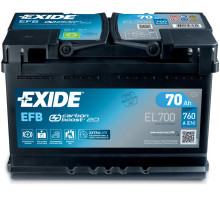 Акумулятор Exide EFB Start Stop (EL700) 70Ah 760A R+