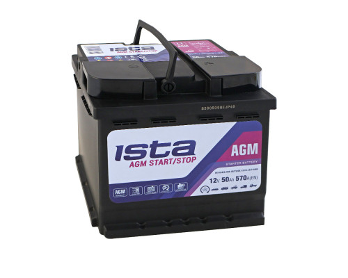 Акумулятор ISTA AGM Start Stop 50Ah 540A R+