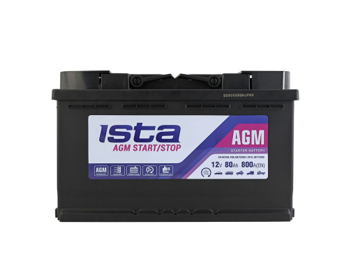 Акумулятор ISTA AGM Start Stop 80Ah 800A R+