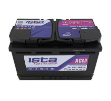 Акумулятор ISTA AGM Start Stop 80Ah 800A R+
