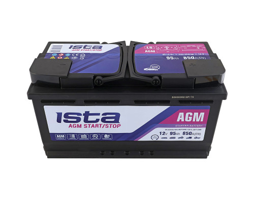 Акумулятор ISTA AGM Start Stop 95Ah 850A R+