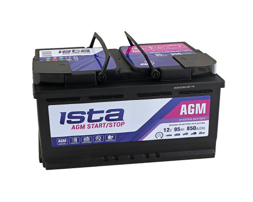 Акумулятор ISTA AGM Start Stop 95Ah 850A R+