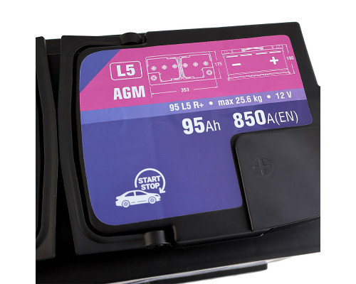 Акумулятор ISTA AGM Start Stop 95Ah 850A R+