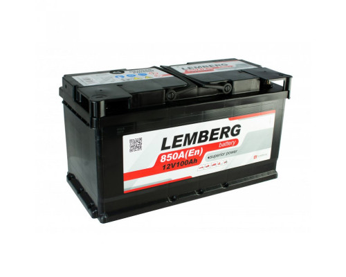 Акумулятор Lemberg  100Ah 850A R+