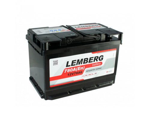 Акумулятор Lemberg  78Ah 780A R+