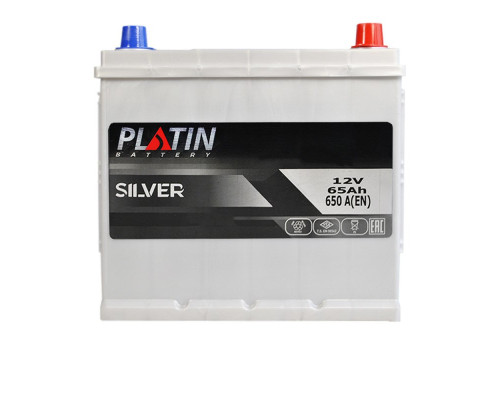 Акумулятор PLATIN Silver 65Ah 650A R+ Asia