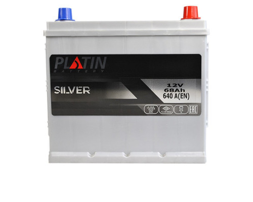 Акумулятор PLATIN Silver 68Ah 640A R+ Asia