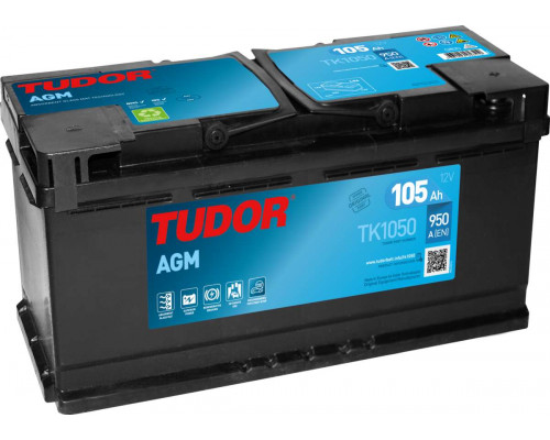 Акумулятор Tudor AGM Start Stop 105Ah 8950A R+
