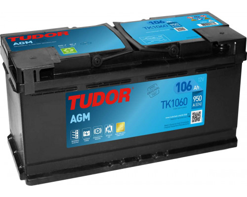 Акумулятор Tudor AGM Start Stop 106Ah 8950A R+