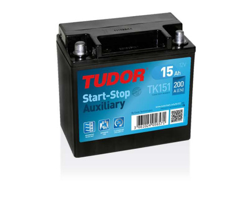 Акумулятор Tudor AGM Start Stop 15Ah 200A L+