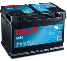 Акумулятор Tudor AGM Start Stop 70Ah 760A R+