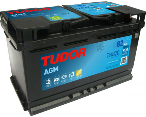 Акумулятор Tudor  AGM Start Stop 82Ah 800A R+