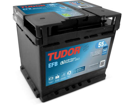 Акумулятор Tudor EFB Start Stop (TL550) 55Ah 540A R+
