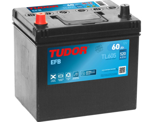 Tudor EFB Start Stop asia (TL605) 60Ah 520A L+